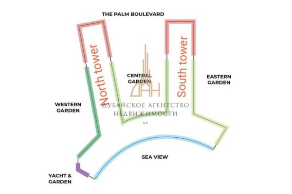 Студия с видом на залив в Seven Palm (Дубай)