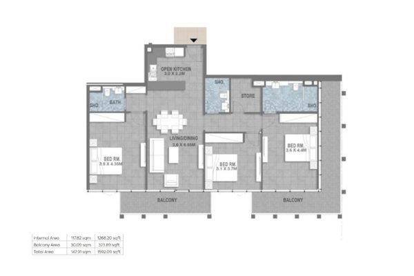 Готовые апартаменты с 3 спальнями и гостиной с рассрочкой на 4 года | Jumeirah Village Circle