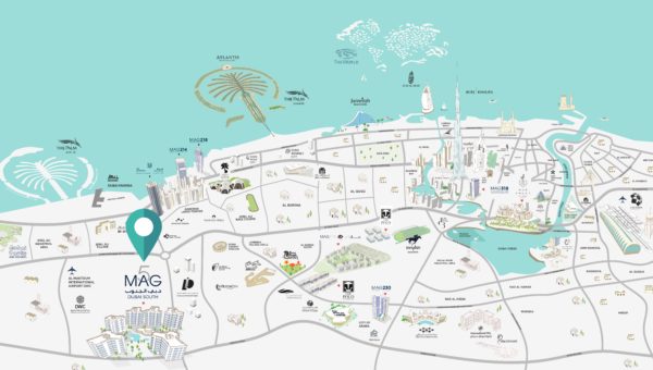 Квартира с 2 спальнями и гостиной в MAG 5 Dubai South | EXPO 2020