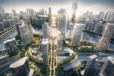 (RU) 2-спальные апартаменты Peninsula Five в центре Дубая от Select Group