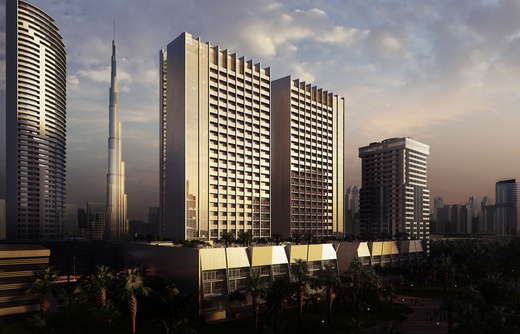 Студия The Sterling в центре Дубая с видом на Бурдж Халифу