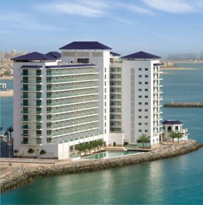 (RU) Апартаменты 2-спальные с комнатой для помощницы в Azure Residences на острове Palm Jumeirah (A)